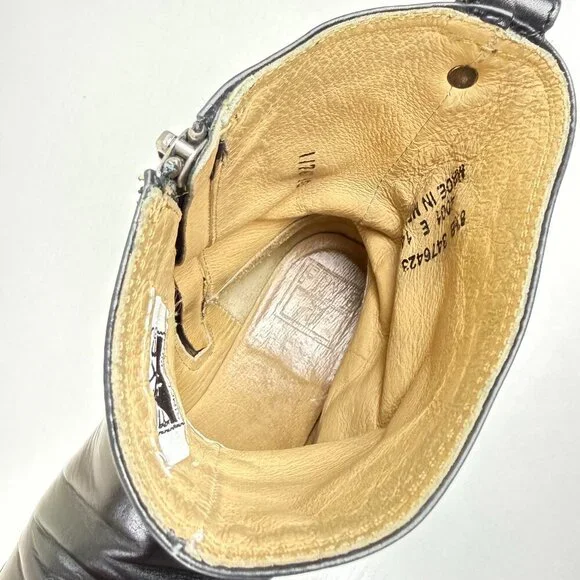 Frye Harness Black Leather Short Ankle Boots - Picture 7 of 12